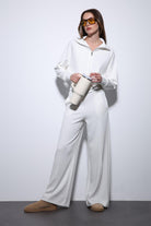 Antioch-Ekru Fermuarlı Kadın Eşofman Takım-Takım-1-Milagron.com