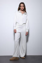 Antioch-Ekru Fermuarlı Kadın Eşofman Takım-Takım-7-Milagron.com