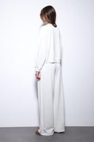 Antioch-Ekru Geniş Paça Relaxed Kadın Takım-Takım-8-Milagron.com