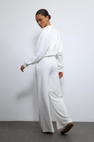 Antioch-Ekru Geniş Paça çizgili Eşofman Takım-Takım-7-Milagron.com