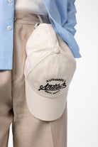 Antioch-Ekru İşlemeli Erkek Şapka-Şapka-3-Milagron.com