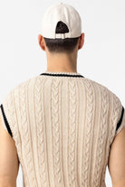 Antioch-Ekru İşlemeli Erkek Şapka-Şapka-5-Milagron.com