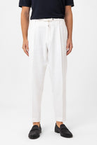 Antioch-Ekru Jogger Relaxed Fit Erkek Pantolon-Kumaş Pantolon-4-Milagron.com