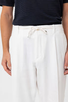 Antioch-Ekru Jogger Relaxed Fit Erkek Pantolon-Kumaş Pantolon-5-Milagron.com