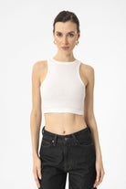 Antioch-Ekru Kadın Fitilli Crop Atlet-Atlet-1-Milagron.com