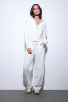 Antioch-Antioch Ekru Kapüşonlu Kadın Sweatshirt-Sweatshirt-2-Milagron.com