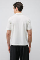 Antioch Ekru Lyocell Karışımlı Polo Yaka Erkek T-Shirt