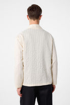 Antioch-Antioch Ekru Modal Kumaş çizgili Erkek Gömlek-Gömlek-2-Milagron.com