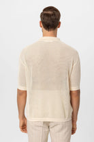 Antioch Ekru Polo Yaka Ajurlu Erkek T-Shirt