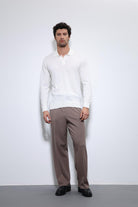 Antioch-Ekru Polo Yaka Erkek Kazak-Kazak-2-Milagron.com