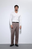 Antioch-Ekru Polo Yaka Erkek Kazak-Kazak-4-Milagron.com