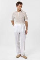 Antioch-Ekru Polo Yaka örgü Erkek T Shirt-T-Shirts-2-Milagron.com