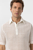 Antioch-Ekru Polo Yaka örgü Erkek T Shirt-T-Shirts-4-Milagron.com