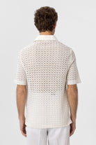 Antioch-Ekru Polo Yaka örgü Erkek T Shirt-T-Shirts-5-Milagron.com