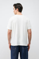 Antioch Ekru Regular Fit Modal Teknik Kumaş Erkek T-Shirt
