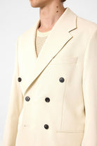 Antioch-Ekru Relax Fit Kruvaze Erkek Blazer Ceket-Blazer Ceket-4-Milagron.com