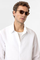 Antioch-Ekru Relax Fit Modal Kumaş Erkek Gömlek-Gömlek-5-Milagron.com