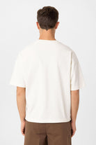 Antioch-Ekru Relaxed Basic Erkek T Shirt-T-Shirts-5-Milagron.com