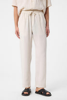 Antioch-Ekru Relaxed Erkek Jogger Pantolon-Kumaş Pantolon-1-Milagron.com