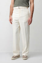 Antioch Ekru Relaxed Fit Kemerli Erkek Pantolon
