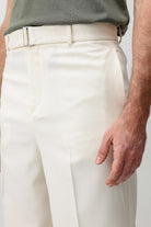 Antioch Ekru Relaxed Fit Kemerli Erkek Pantolon