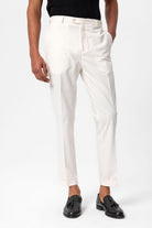 Antioch-Ekru Slim Fit Duble Paça Erkek Pantolon-Pantolon-1-Milagron.com