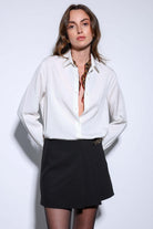 Antioch-Antioch Ekru Tensel Kadın Gömlek-Gömlek-2-Milagron.com