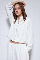 Antioch-Ekru Volümlü Ceket Ve Paça Lastikli Eşofman Takım-Takım-3-Milagron.com