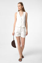 Antioch-Ekru Yelek Şort Kadın Takım-Alt - Üst Takım-1-Milagron.com