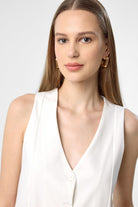 Antioch-Ekru Yelek Şort Kadın Takım-Alt - Üst Takım-5-Milagron.com