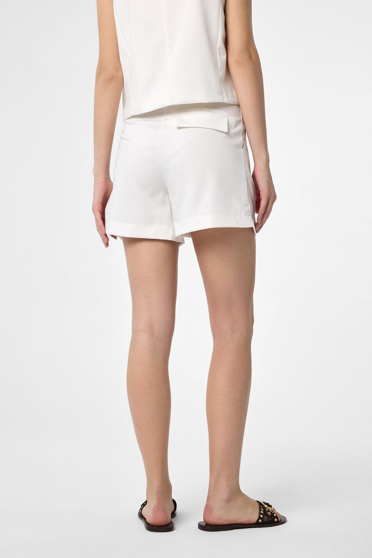 Antioch-Ekru Yelek Şort Kadın Takım-Alt - Üst Takım-6-Milagron.com