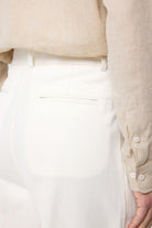 Antioch-Ekru Yüksek Bel Pamuklu Erkek Pantolon-Kumaş Pantolon-5-Milagron.com