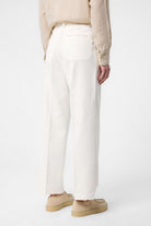 Antioch-Ekru Yüksek Bel Pamuklu Erkek Pantolon-Kumaş Pantolon-6-Milagron.com