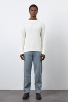 Antioch-Ekru örme Triko Erkek Kazak-Kazak-1-Milagron.com