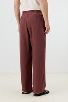 Antioch Bordo Modal Karışımlı Relaxed Erkek Pantolon