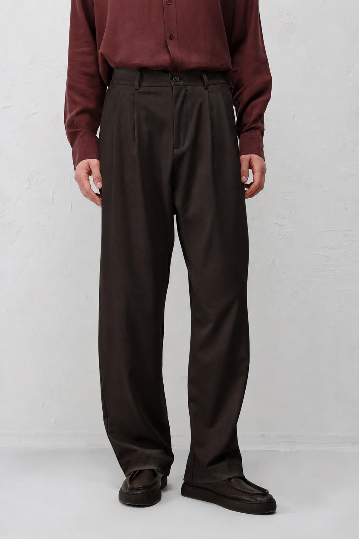 Antioch Kahve Relaxed Fit Erkek Pantolon
