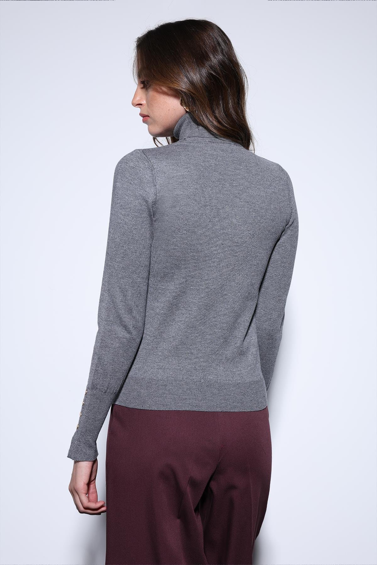 Antioch-Antioch Gri Dik Yaka Triko Kazak-Kazak-6-Milagron.com