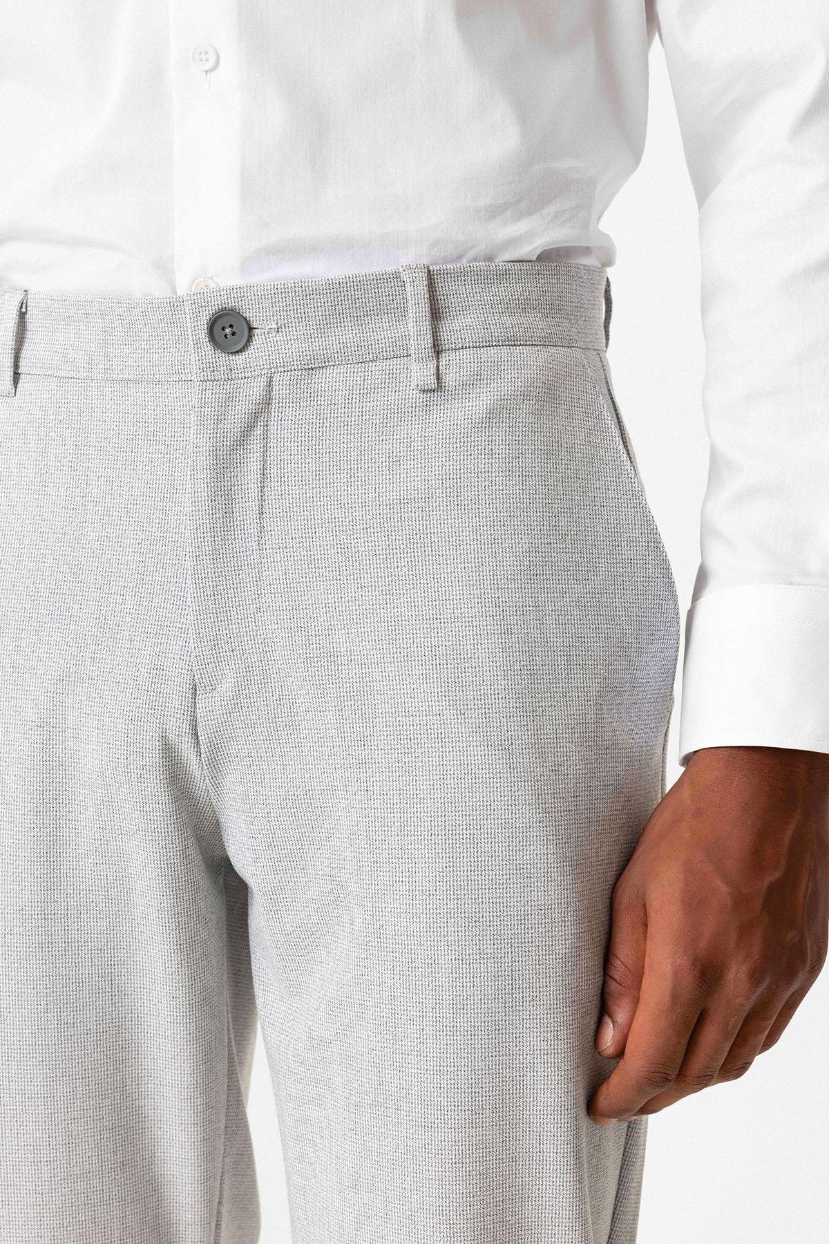 Antioch-Gri Dokulu Erkek Pantolon-Kumaş Pantolon-2-Milagron.com