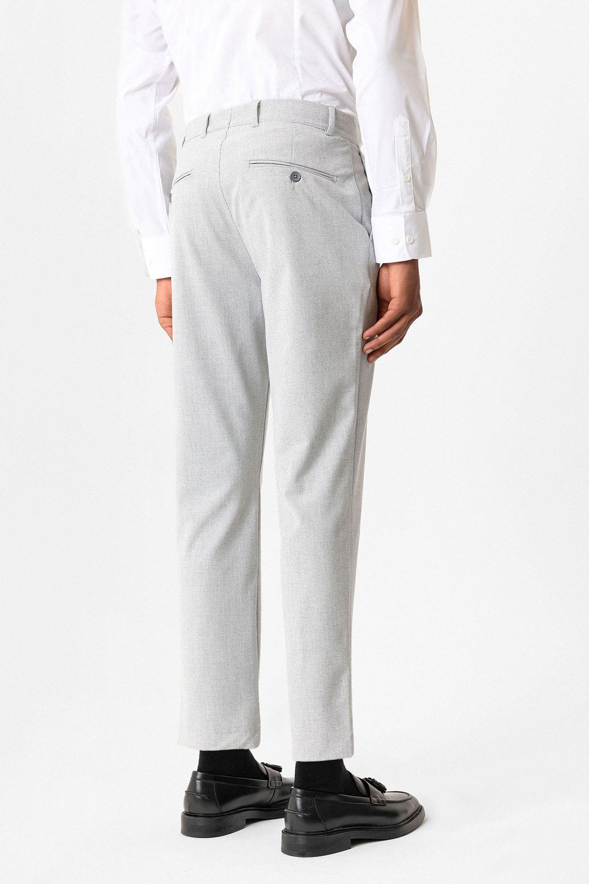 Antioch-Gri Dokulu Erkek Pantolon-Kumaş Pantolon-3-Milagron.com