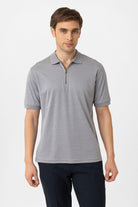 Antioch-Gri Fermuarlı Regular Fit Erkek T Shirt-T-Shirts-1-Milagron.com