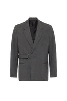 Antioch-Gri Kuşaklı Relax Fit Erkek Blazer Ceket-Blazer Ceket-6-Milagron.com