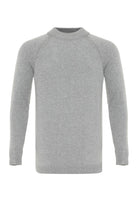 Antioch-Gri Melanj Bisiklet Yaka Slim Fit Triko Kazak-Kazak & Triko-6-Milagron.com