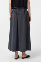 Antioch-Gri Pilili Kadın Midi Etek-Etek-4-Milagron.com