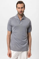 Antioch-Gri Regular Fit Apaş Yaka Erkek T Shirt-T-Shirts-3-Milagron.com