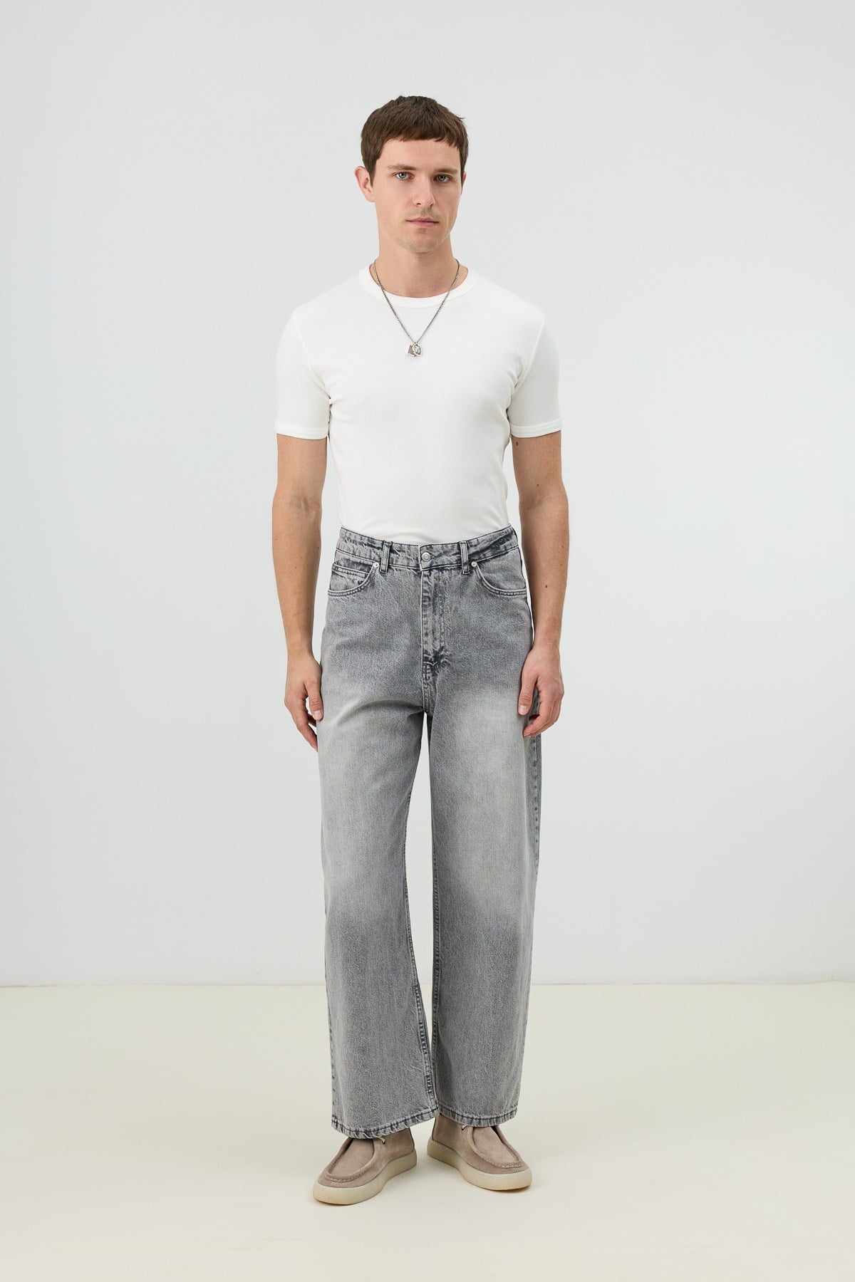 Antioch Gri Relax Fit Erkek Jean