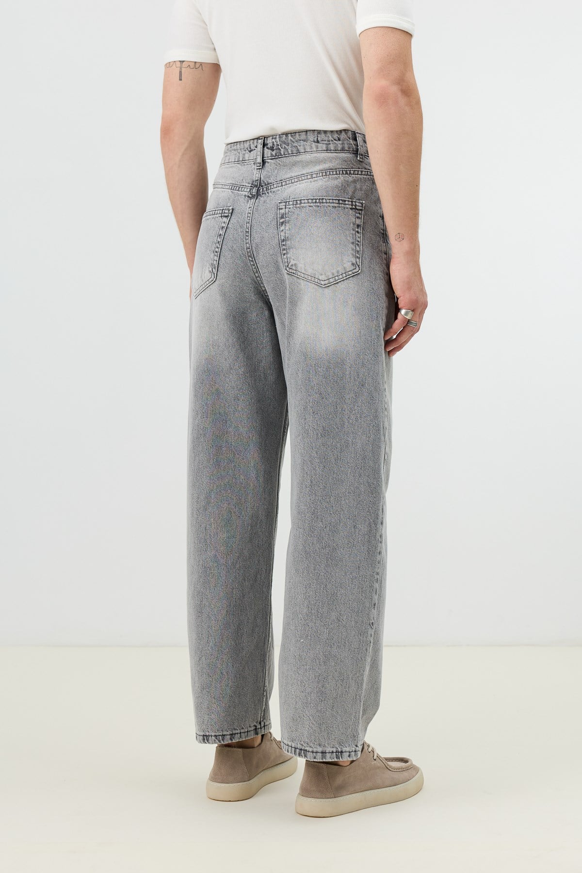 Antioch Gri Relax Fit Erkek Jean