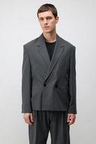 Antioch Gri Relaxed Fit Erkek Blazer Ceket