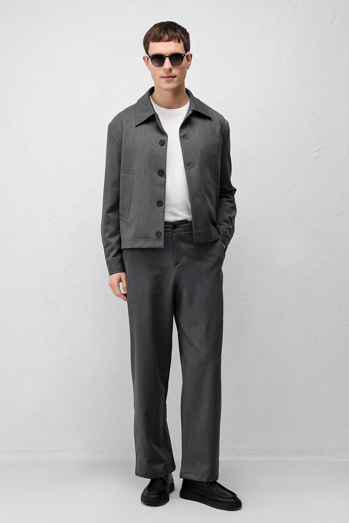 Antioch Gri Relaxed Fit Erkek Pantolon