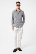 Antioch-Antioch Gri Slim Fit Erkek Gömlek-Gömlek-2-Milagron.com