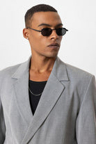 Antioch-Gri Torba Cepli Kruvaze Erkek Blazer Ceket-Ceket-4-Milagron.com